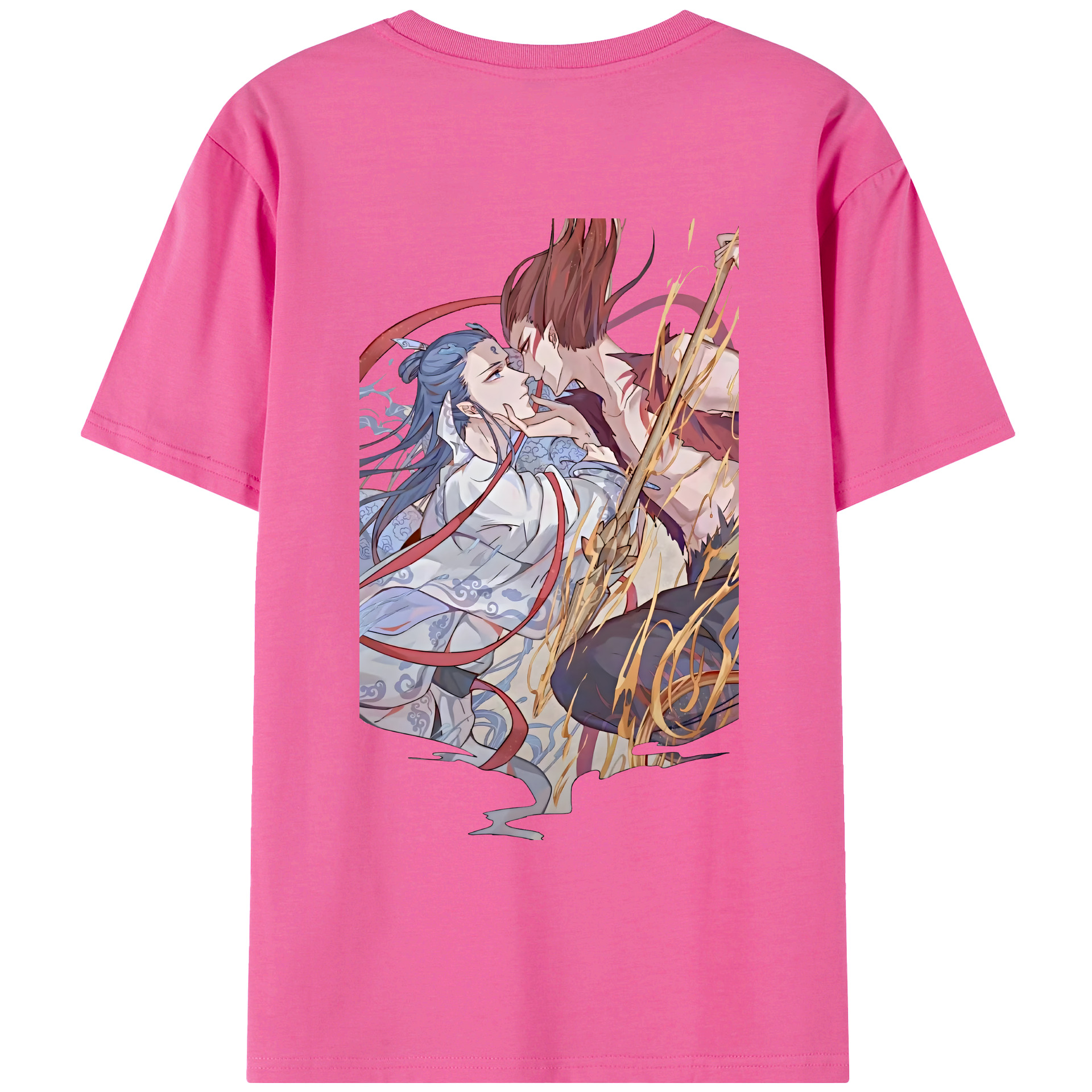 （画像用） Ne Zha 2 ナタ 魔童の大暴れ レディース半袖Tシャツ(バックプリント)